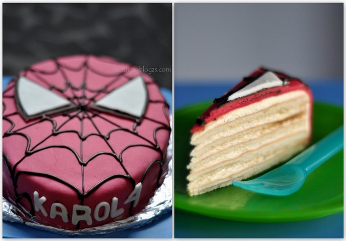 tortas zmogus voras - spiderman