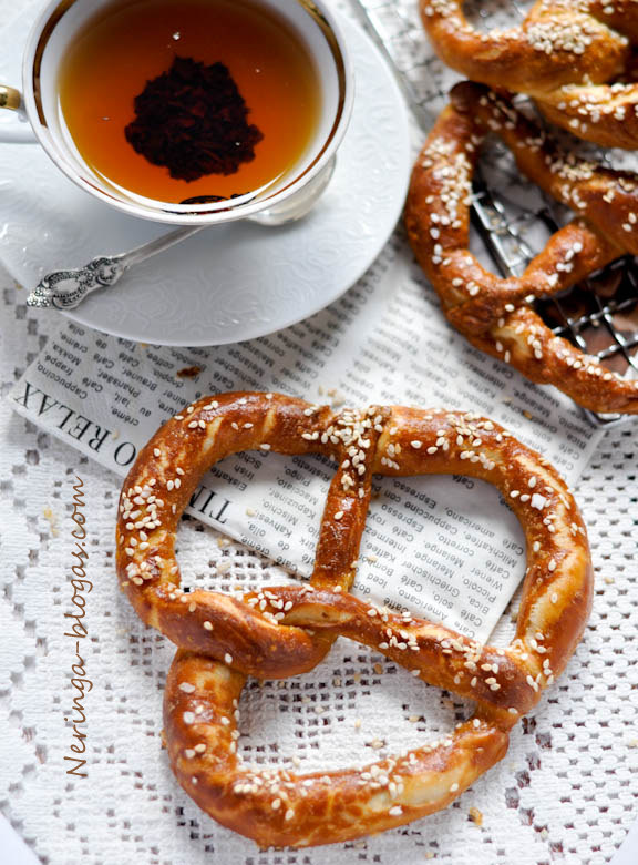 bavariski riestainiai - pretzels