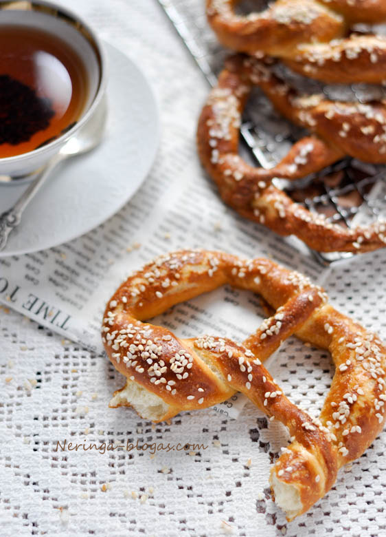 bavariski riestainiai - pretzels