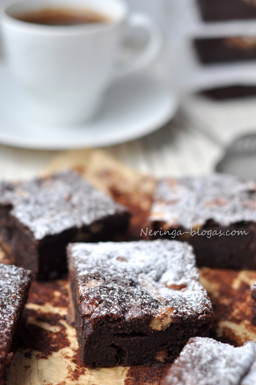 brownie su graikiniais riesutais